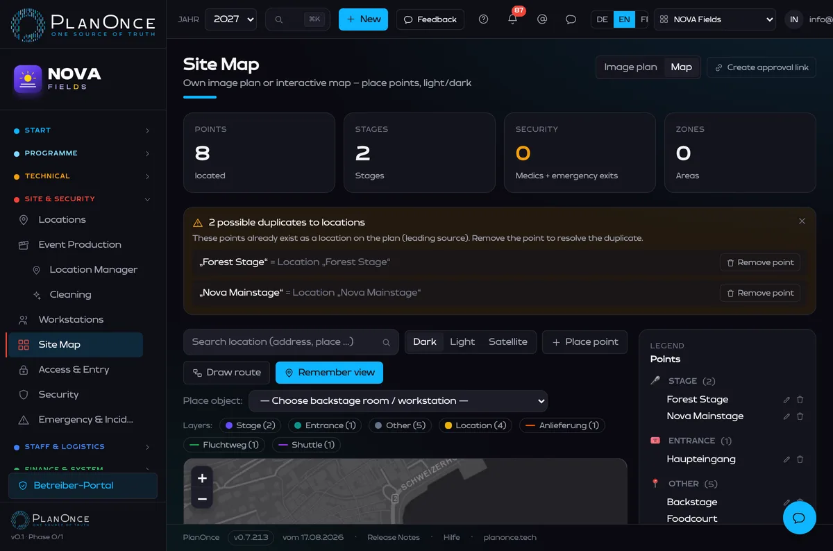 PlanOnce – Site Map